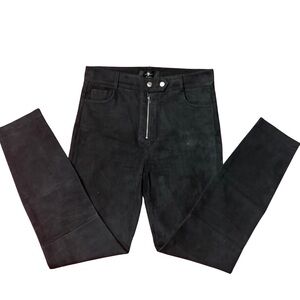 7 for all mankind suede skinny pants
